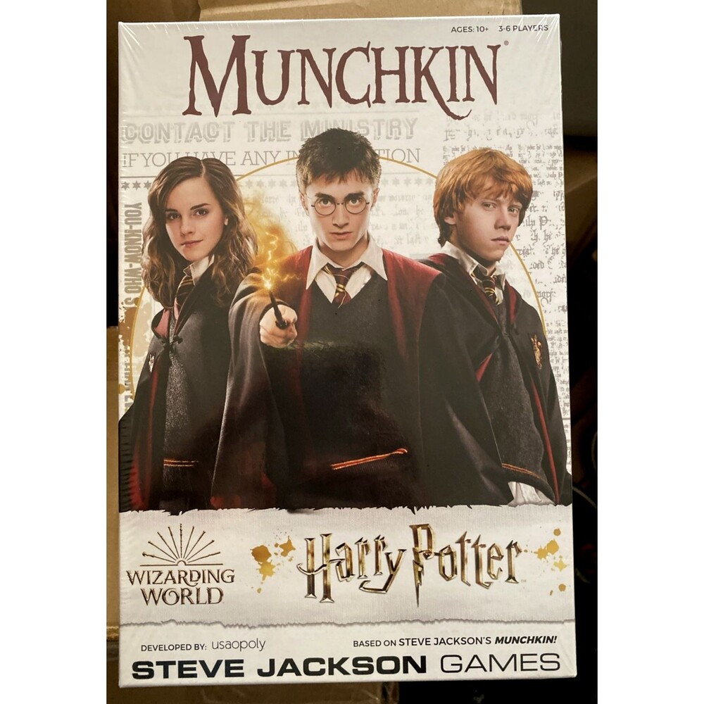 Munchkin Harry Potter Board Game by USAopoly Steve Jackson Games  New Sealed